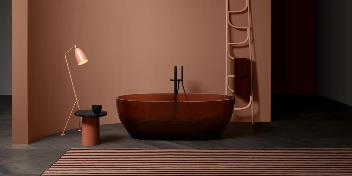 وان حمام بیضی شکل ساخته شده از کریستالمود مدل REFLEX