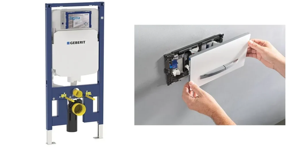 فلاش تانک توکار وال هنگ گبریت نیم فریم مدل سیگما